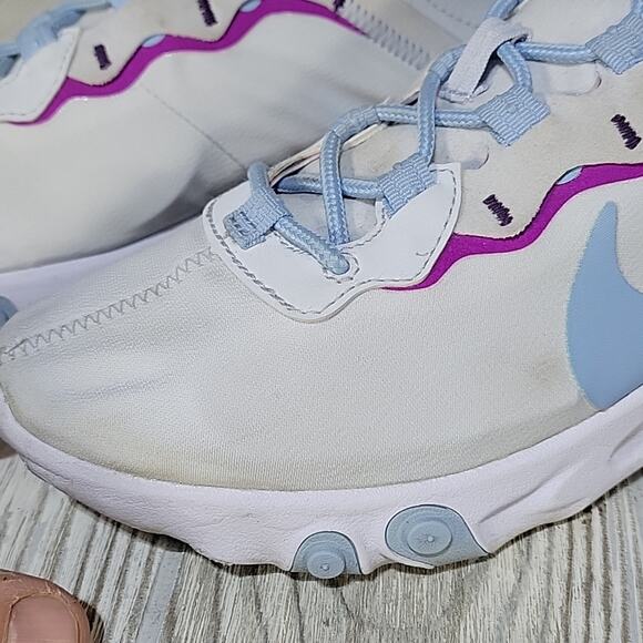 Nike Women's React Element 55 'Psychic Blue' Size 9.5 - Picture 10 of 15